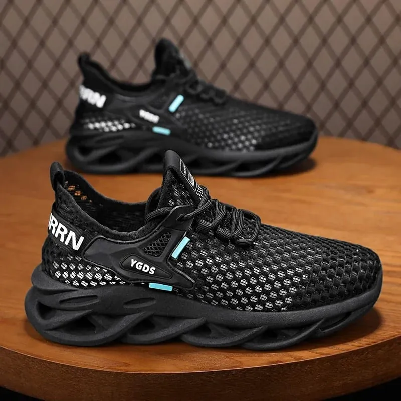 Breathable Mesh Summer Men Platform Sneakers Lightweight Casual Loafers Shoes for Running Tennis Hiking Outdoor Daily Wear — image 9