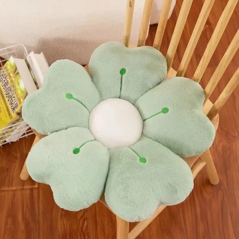 Fashion Flower-Shaped Plush Throw Pillow Cute Mattress Comfortable Sofa Decor Cushion Floor Cushion Plush Toy Chair Cushion Gift — image 8
