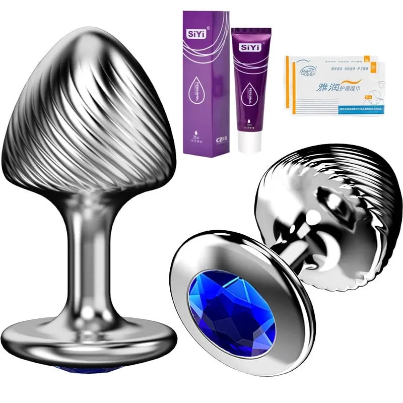 Ribbed Mushroom Metal Butt Plug Beginner Anal Plug Prostate Massage Dildos Masturbation Stimulator Adult Sex Toys For Man Women — image 15