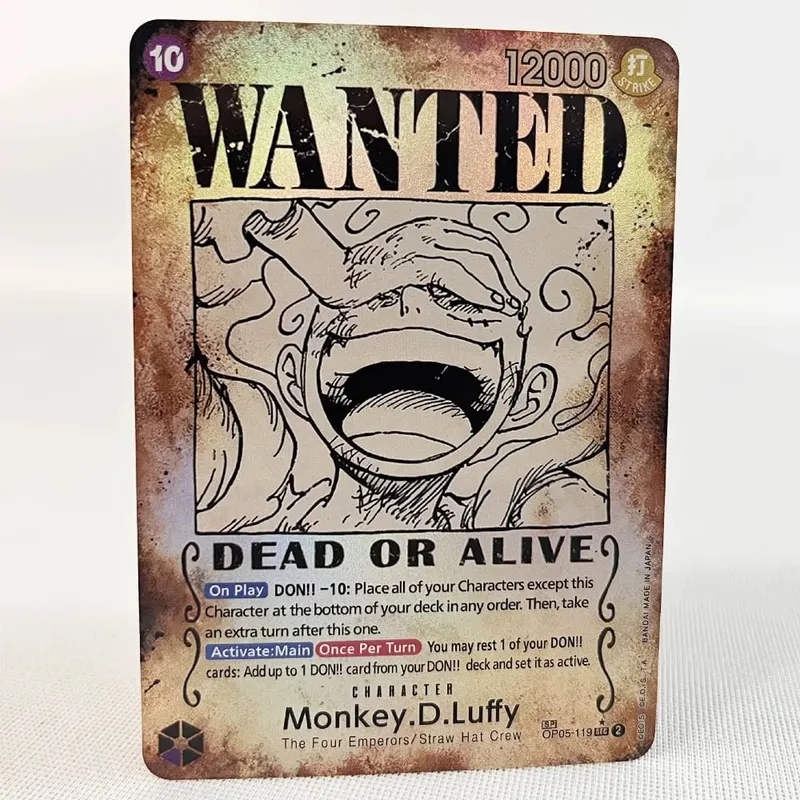 ONE PIECE Retro Wanted Poster Style Proxy Game Card Luffy Buggy Shanks Ace Anime OPCG/PTCG Card / Collection Trading Card — image 9