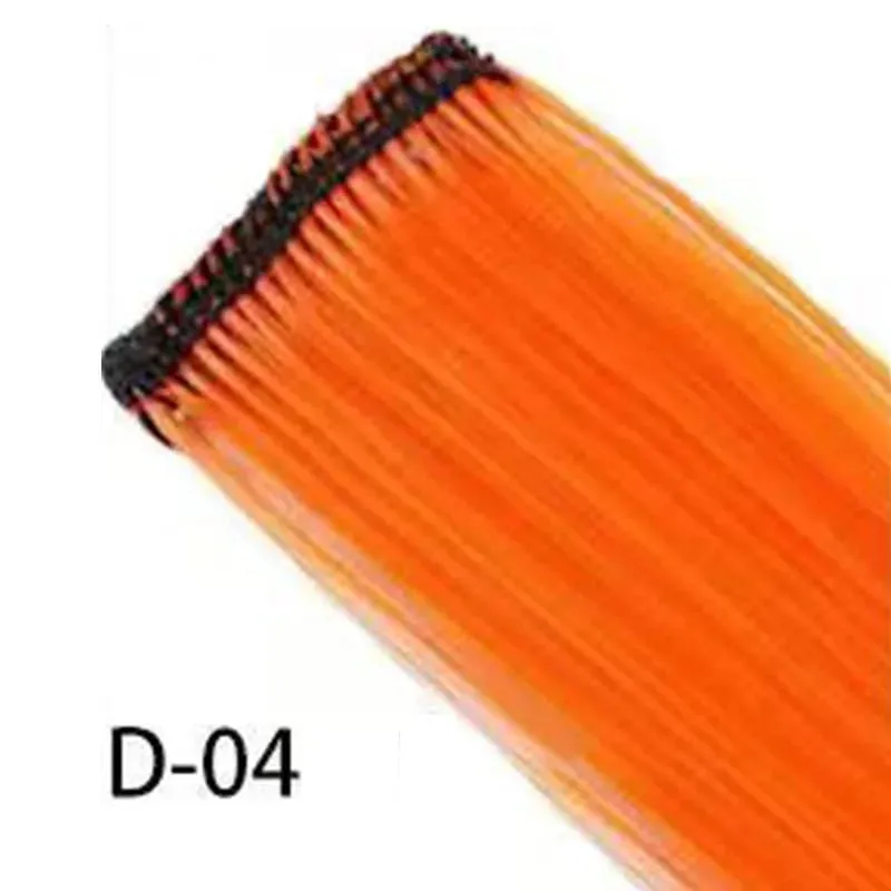 10ชิ้นสีสังเคราะห์ต่อผมคลิปในส่วนขยายของผมที่มีสีสันต่อผมสายรุ้งสำหรับเด็กผู้หญิงของขวัญ — image 8