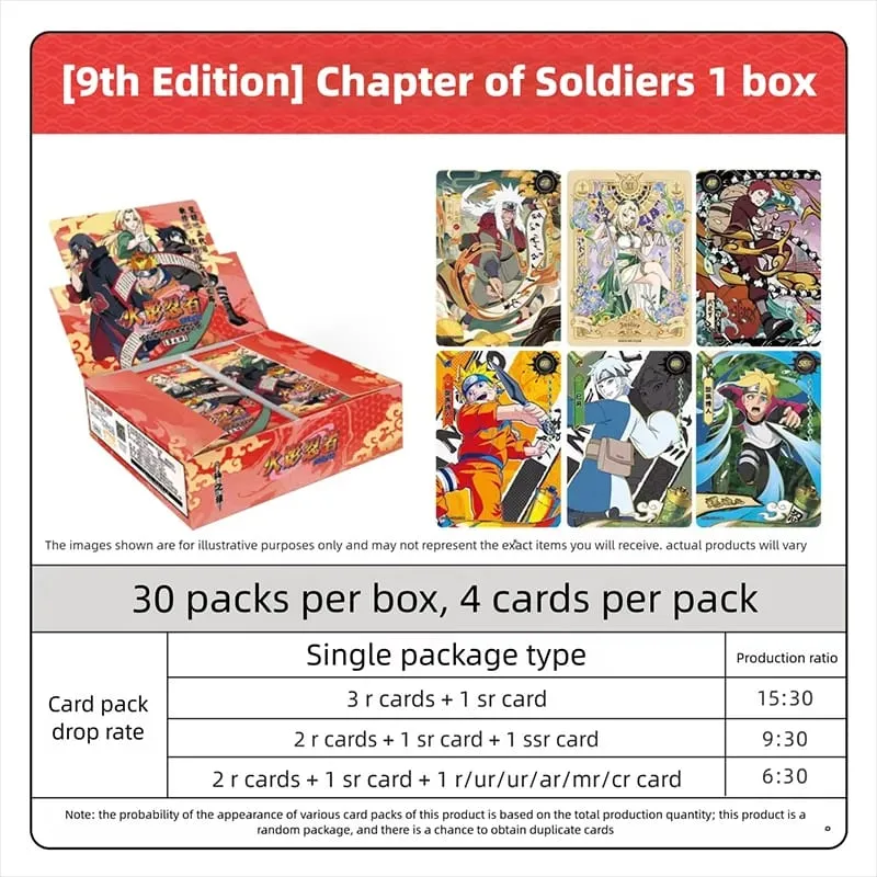 Kayou Genuine Naruto Cards Booster Pack Sasuke Flash Collection Card Anime Figure Toy Gift For Kids Birthday Christmas — image 3