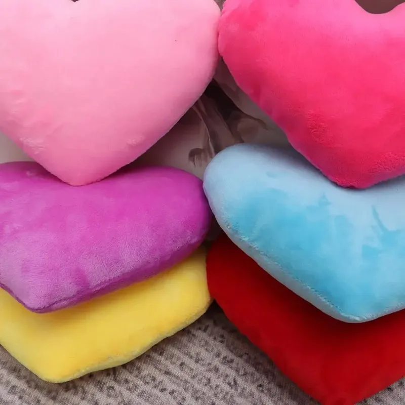 Pink Color Home Decorative Valentines Day Heart Pillow Soft Pillow Pillow Heart Shape — image 8