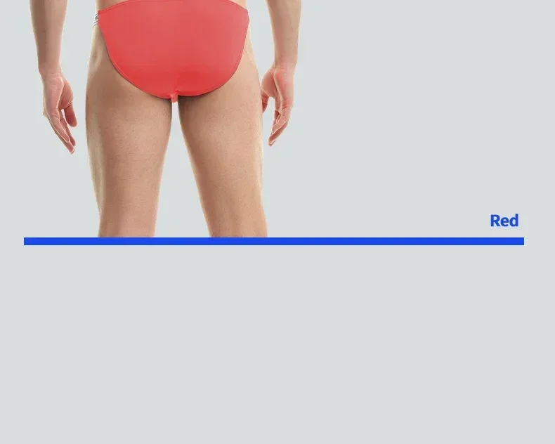 Men's Underwear Solid Color Elastic Tight Sexy Low Waist Ice Silk High Fork Thong Fitness Sports Comfortable Triangle Shorts — image 10