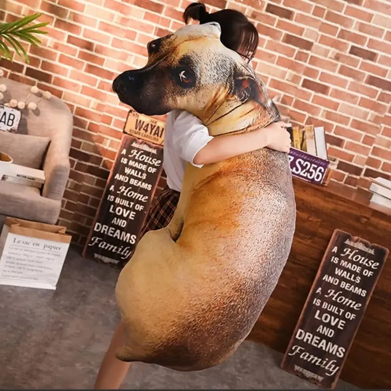 3D Lifelike Animal Throw Pillow Soft Dog Pillow Creative Cushion Office — image 6