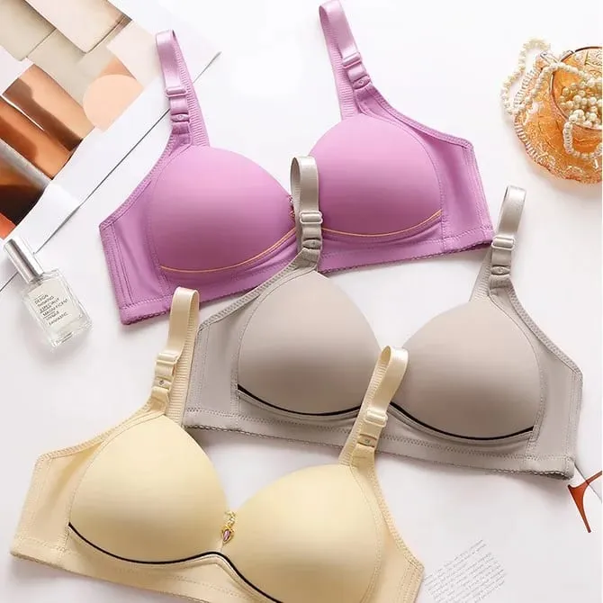 Size 36-46 Seamless Bras Women Underwear Push up Brassiere Glossy Comfort Bralette Female Thin Lingerie — image 4
