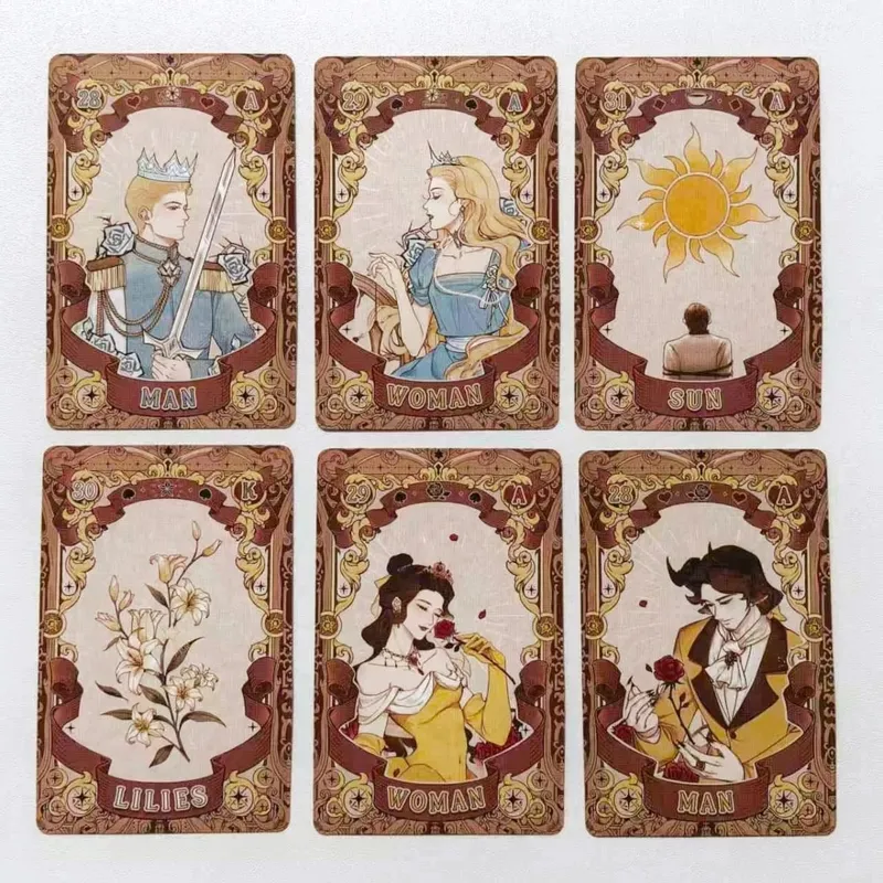 Fairy Tale Dream Lenormand Tarot Deck - 44 Cards Tabletop Game Illustration Theme para sa Divination At Storytelling