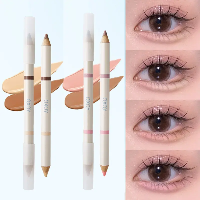 Double Tip Aegyosal Pencil Highlighter Matte Under Eye Tear Bag Liner Arrow Pen Eyeshadow Stick Korean Make Up Women Cosmetics — image 2
