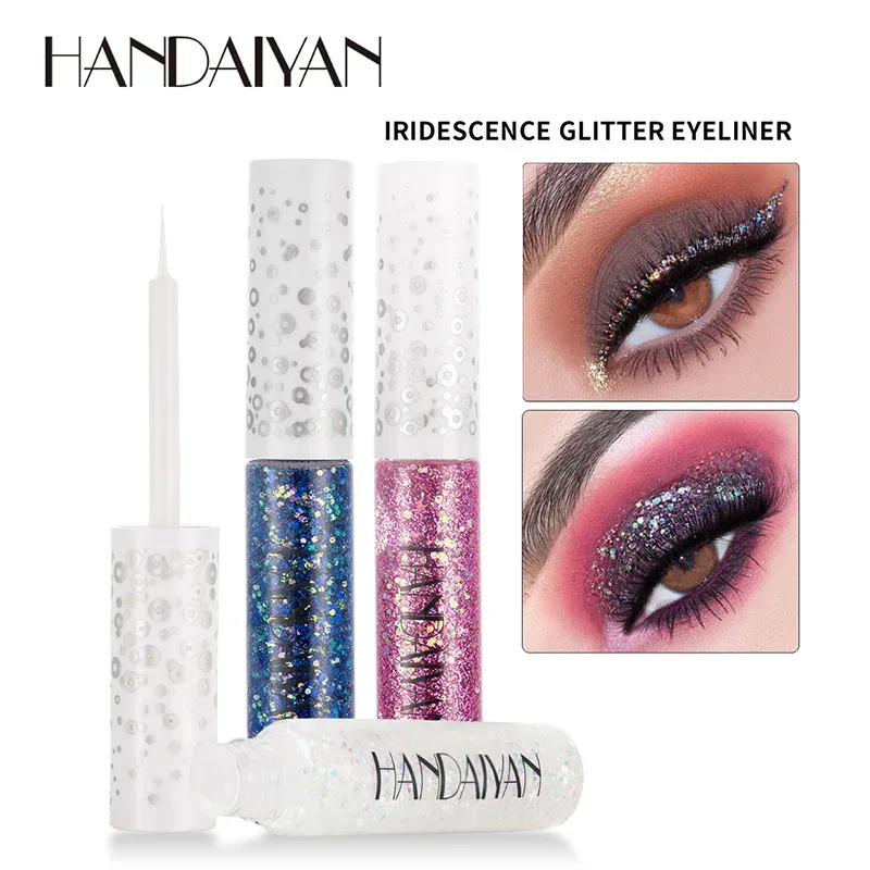 12 Colors Shiny Eye Liners Pigment Silver Rose Gold Color Glitter Liquid Eyeliner Metallic Colorful Makeup For Women — image 4