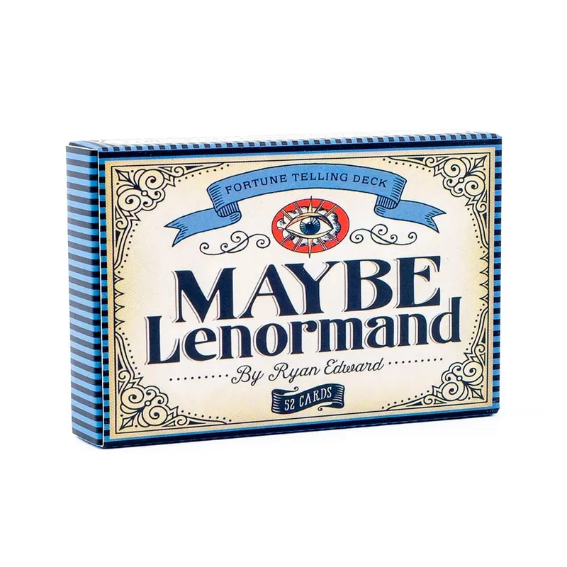 Maybe Lenormand 52 Cards Deck - Αρχάριος-Friendly Fate Divination Tarot for Fortune Telling Party Επιτραπέζιο παιχνίδι 9,7x6,3cm — image 3