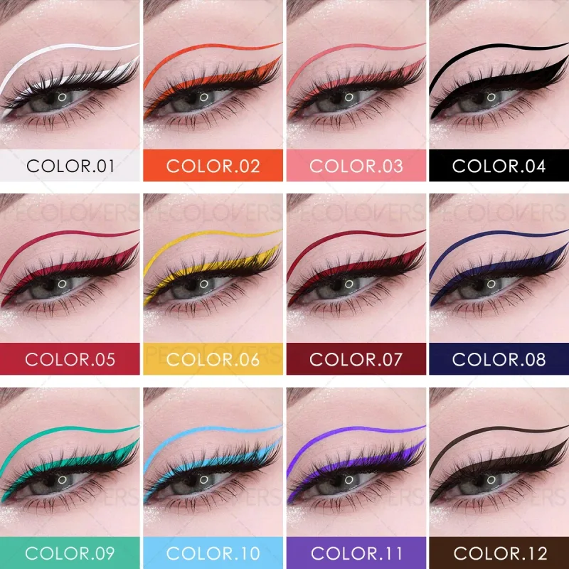 1 Pc Smooth Glide Liquid Eyeliner Pen - Waterproof Long-lasting Ultra-Fine Tip Water Eye Liner Pen Precision Slide Smudge-Proof — image 4