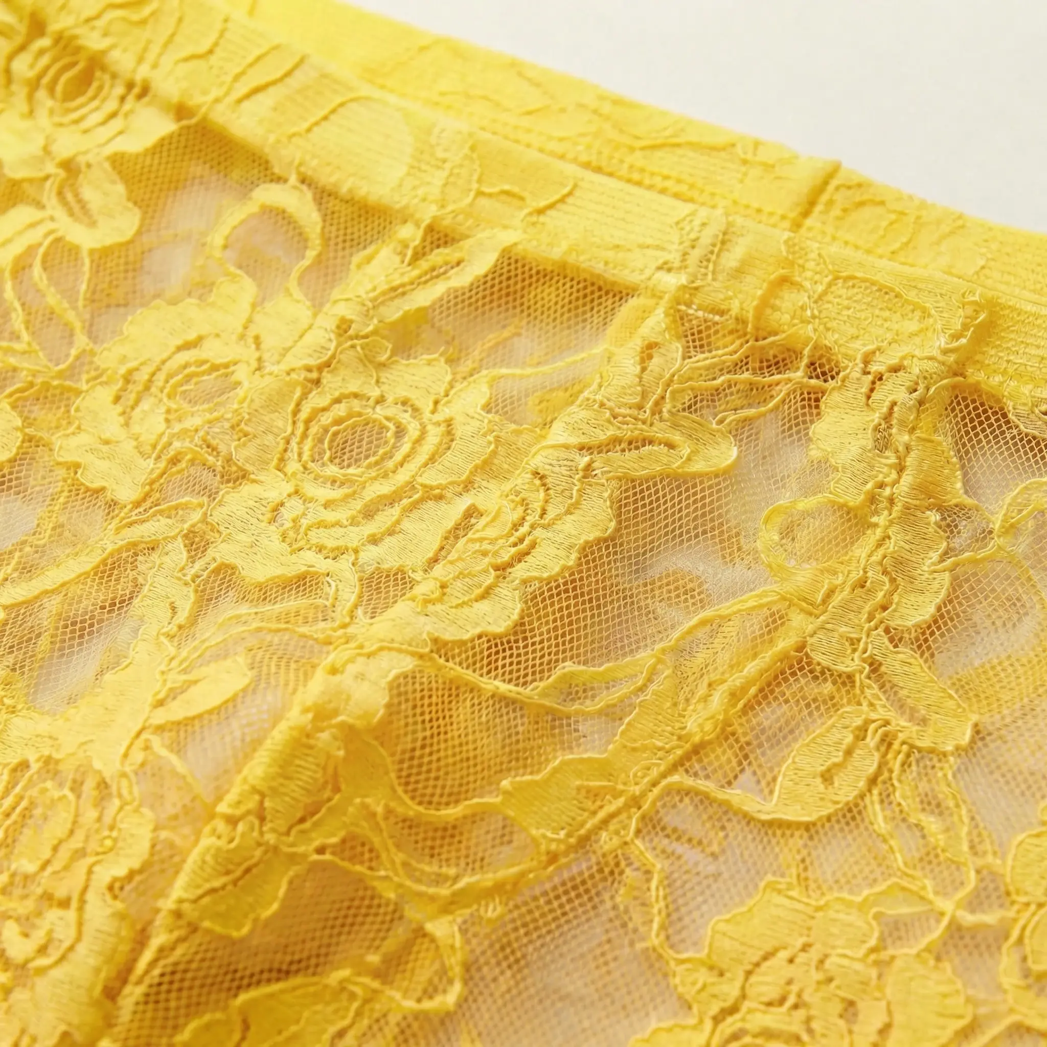 1Pc Men's Fashion New Design Sexy Lace Embroidery, High Elasticity Transparent Lace Flat Corner Underwear, Sexy, Ice Silk — image 13