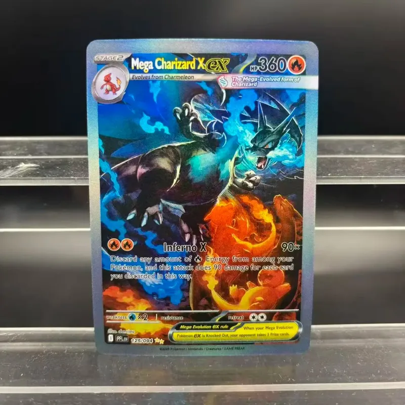 DIY Collection Cards Mega X ex Phantasmal Flames EN Self Made Single Card Classic Game Anime Card Gift Toy — image 4