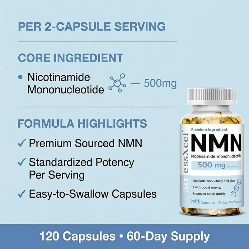 NMN Nicotinamide Mononucleotide - Supports Cell Repair and Growth Reduces Wrinkles and Increases Skin Elasticity — image 5