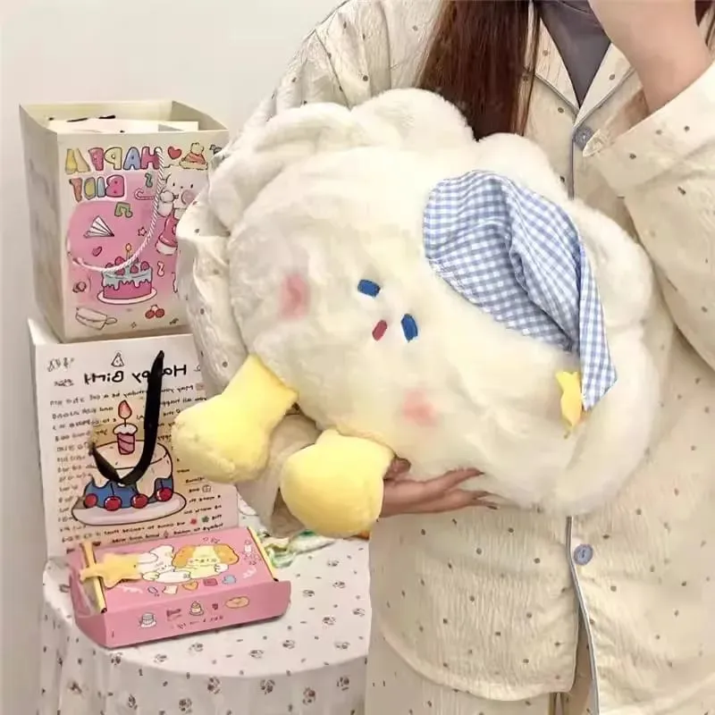 20cm Dumpling Plush Pillow Fluffy Soft Stuffed Toy Home Sofa Bedroom Decoration Comfort Sleeping Companion Kawaii Gift For Women — image 6