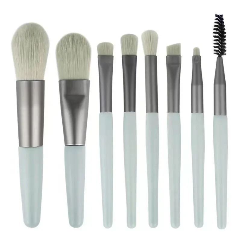 8Pcs Soft Fluffy Makeup Brushes Set for Cosmetics Foundation Blush Powder Eyeshadow Kabuki Blending Makeup Brush Beauty Tool — image 4