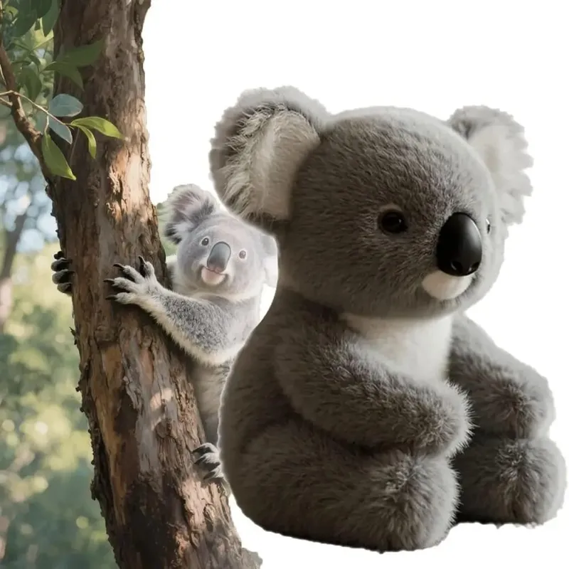 New Design Soft Koaly Plush Toy Emotional Support Cute Animals Plush Mimics Natural Movement for Emotional Support