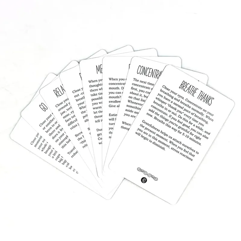Sunny Present Stress Less Cards Helps Relieve Stress And Anxiety Cards Game Perfect For Halloween Christmas New Year Gifts