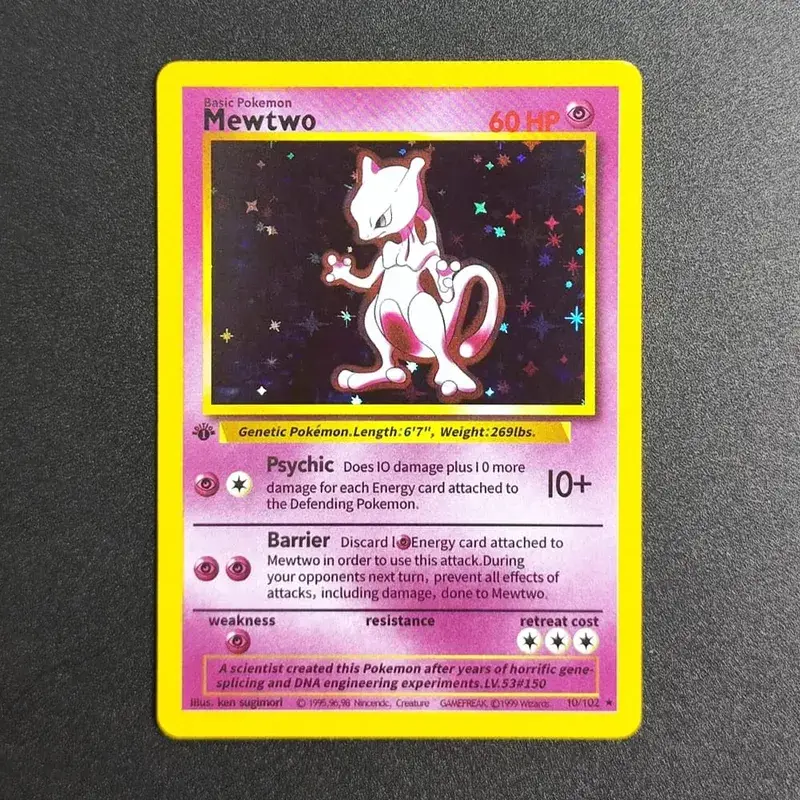 Proxy PKM Card English Rocket Mewtwo MEW GX EX Vmax TCG Collection Trading Card Game — image 6