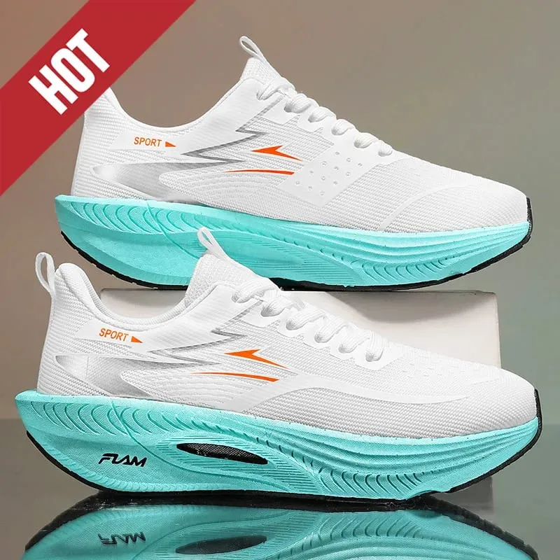 Men Running Shoes Carbon Board Air Cushion Marathon Sports Breathable Lightweight Women's Comfortable Athletic Outdoor Sneakers — image 8