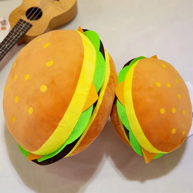 30Cm Hamburger Throw Pillow Creative Simulation Cushion for Sofa Bedroom Car Office Decorative Cushion Soft Comfortable Gift — image 5