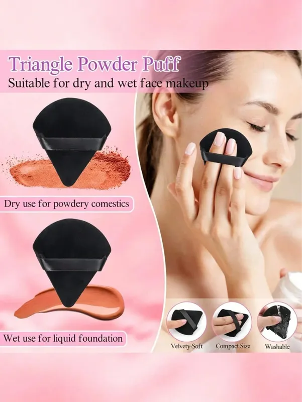 248Pcs Disposable Makeup Tool Set With Storage Box Triangle Makeup Sponges Eyelash Brushes Lip Brushes Eyeliner Brushes — image 4