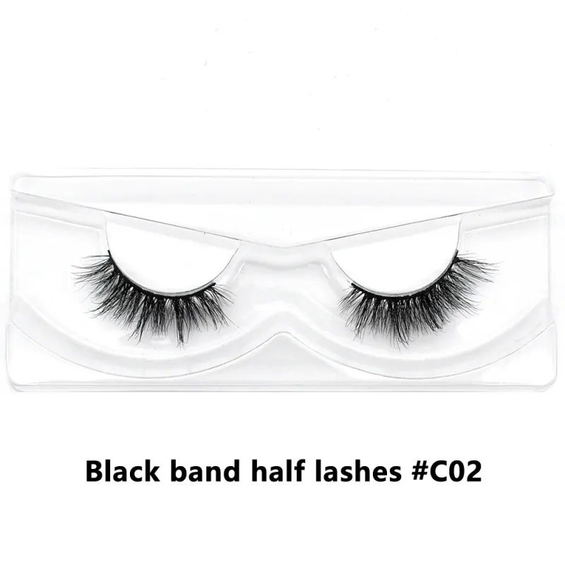Bulk Items 10/30/60/100 Pairs Mink Half Lashes Natural Long Fluffy Wispy Half False Eyelashes Extension Lightweight Short Lashes