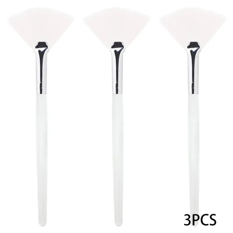 3/9 Pieces Facial Fan Mask Brushes Soft Mask Brush Applicator Esthetician Facial Mask Brushes For Women Girls Cosmetic Tools — image 10