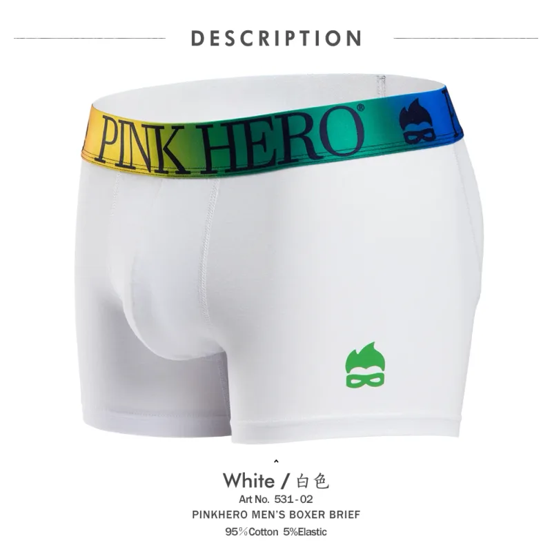 Unterwäsche, bequeme und weiche Boxershorts, Standardgröße in Europa und den USA, lustiger Bund des Regenbogens