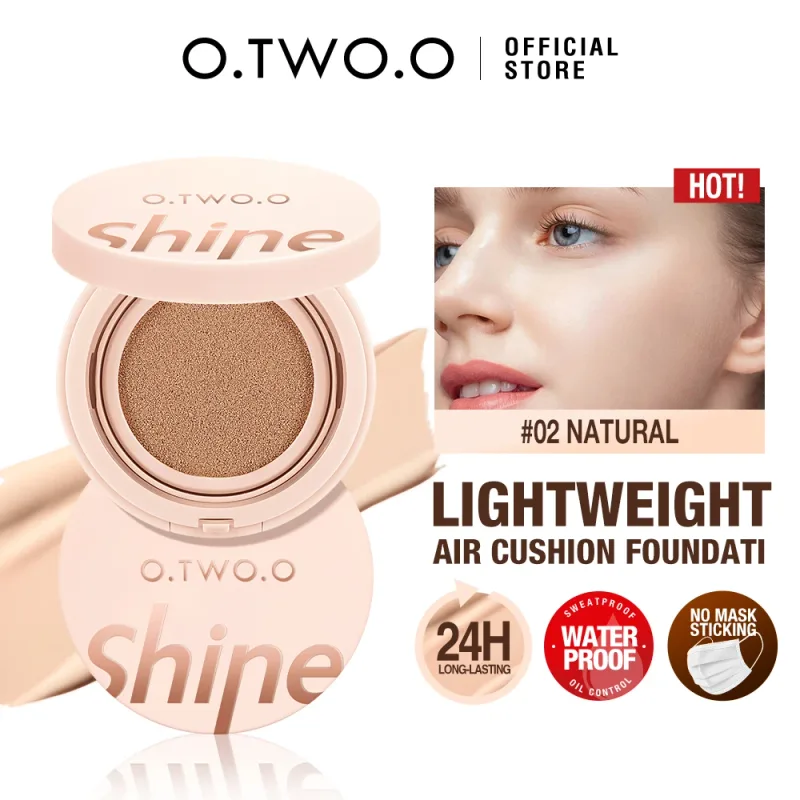 O.TWO.O 2 pezzi Set trucco viso Primer Cuscino d'aria BB Cream Controllo olio invisibile Poro Soft Focus Cosmetici Brightskin a lunga durata — image 4