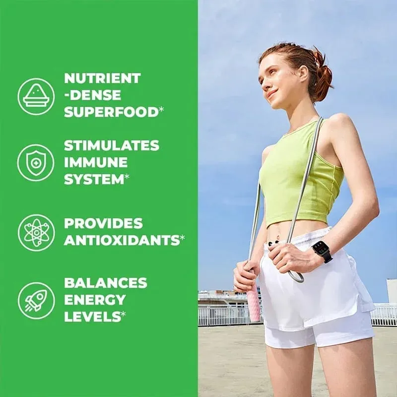 Spirulina Chlorella Capsules - Supports Cardiovascular and Immune System Health Powerful Antioxidant — image 3