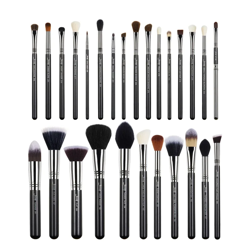 Jessup Augenbrauenpinsel-Set, 3-teilig, Pro-Augenbrauenpinsel, synthetischer Brauenformer/schlanker, flacher, abgewinkelter Brauenpinsel/Präzisionsdefinition T326