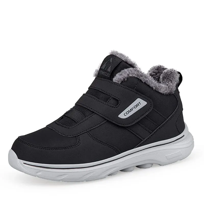 Winter Plush Ankle Orthopedic Sneakers Adjustable Diabetic Shoes Walking Shoes Sports Hook and Loop Swollen Feet Thumb Eversion — image 5