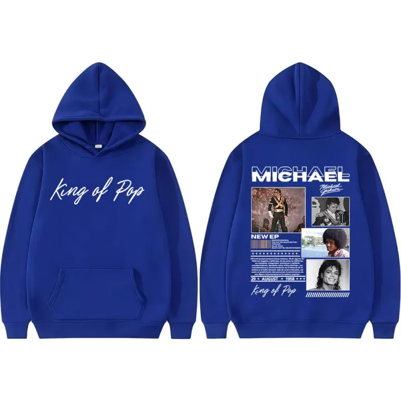 King of Pop Michael Jackson Bad Era Hoodies Men's Clothes Fashion Hip Hop Punk Sweatshirt Long Sleeve Oversized Hoodie Pullovers — image 10