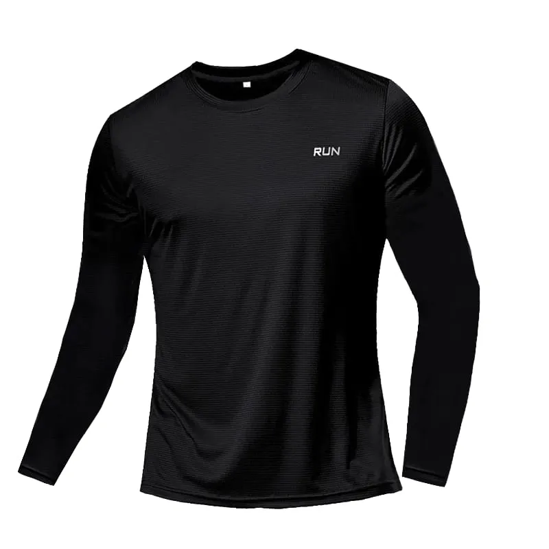 Men's Long Sleeve Quick Dry Sports T-Shirt UPF 50+ UV Protection Breathable Running Fishing Outdoor Workout Tee