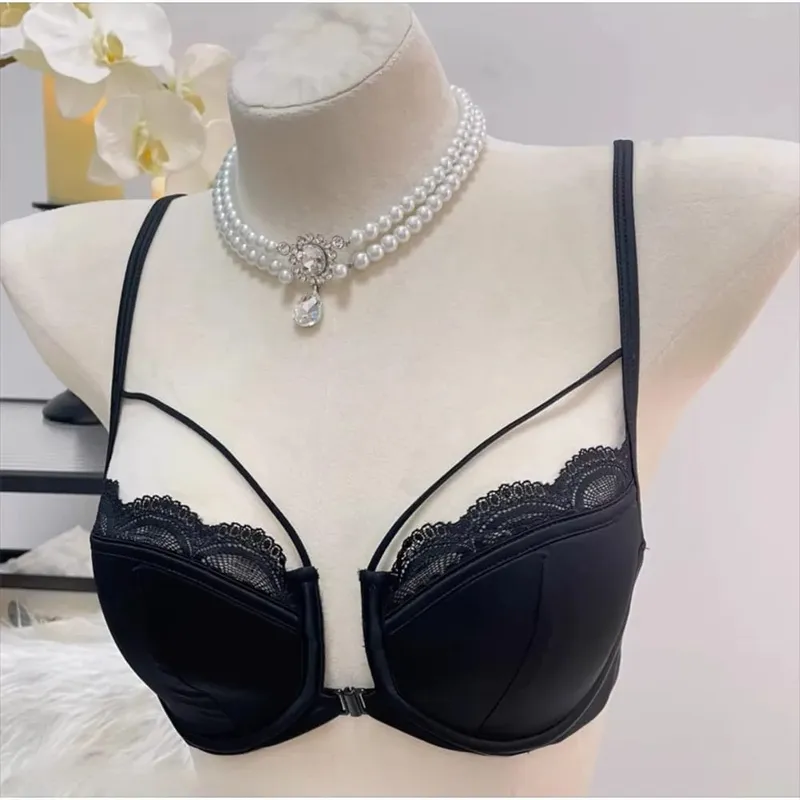 Front Close Smooth Bra Half Cup Pushup Minimizer Soft Wire Side Support Breathable Summer French Lingerie Бюстгальтер Женский — image 2