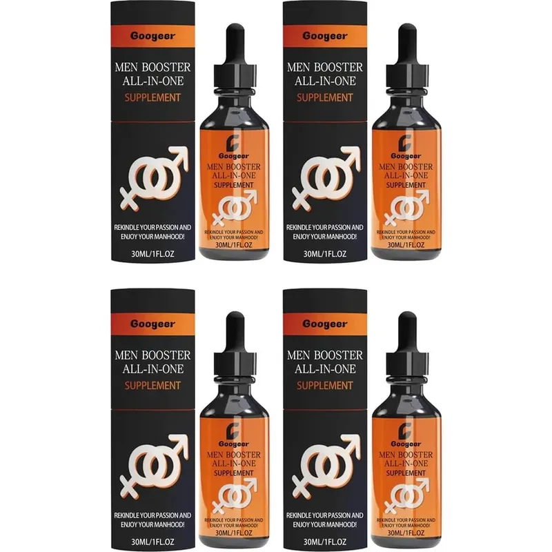 Googeer Men Booster All-in-One Supplement Drops with Maca Root Extract and Kudzu Root Extract for Energy Relaxation 30 ML