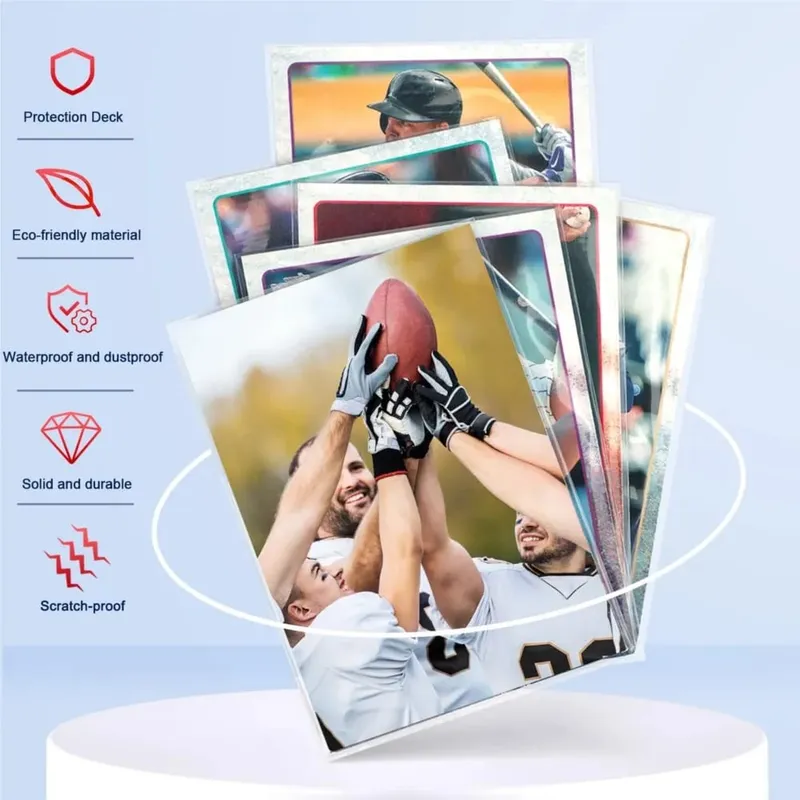 100 Pack Transparent Penny Sleeves Card Trading collect Protector Sleeve Holder For Game Pokemon Tcg Yugioh Baseball Sports Card — image 4