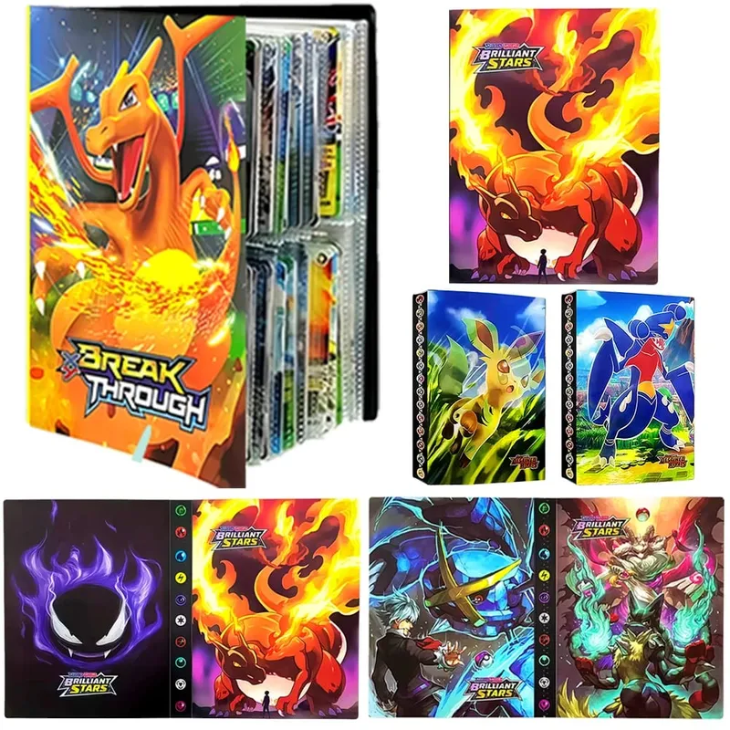 240/540PCS Pok é mon Cards Album Book Pokemon Game Charizard Card Album VMAX GX EX Holder Collection Binder Folder Kids Toy Gift — image 1
