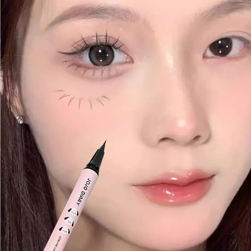 Quick-dry Eyeliner Pencil Makeup Lasting Smooth Ultra Thin Black Brown Matte Eye Liner Waterproof Liquid Eyeliner Pen Cosmetics — image 1