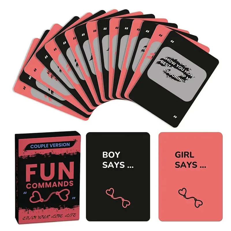 Adult Fun Commands Scratch Off Cards for Couples - 46 Sexy Challenges & Games - Romantic Gift for Anniversary Valentine's Day — image 1