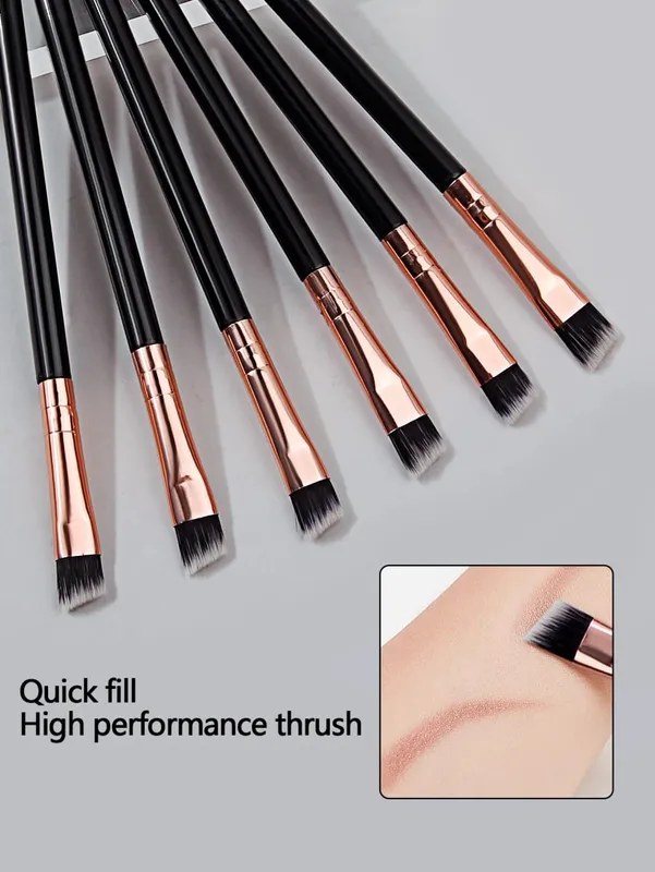 6/10/20/30PCS Ultra-Thin and Ultra-Fine Eyeliner Brush Angled Eyebrow Brush Eyelid Detail Brush Portable Eye Makeup Tool — image 3