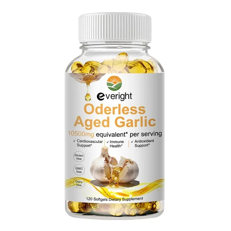 Aged Garlic Extract Capsules – Odorless Formula with Magnesium Chromium B1 & B9 – Supports Immune Heart & Cardiovascular Heal — image 8