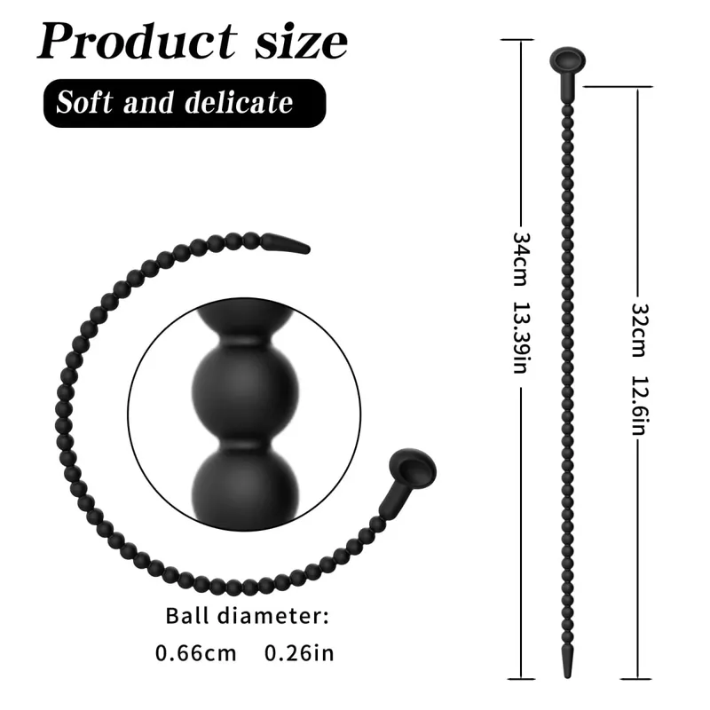 Graduated Urethral Dilator Set – 7 Sizes Soft Silicone Penis Sounding Rod for Men Reusable Sound Trainer Adult Sex Toy — image 13