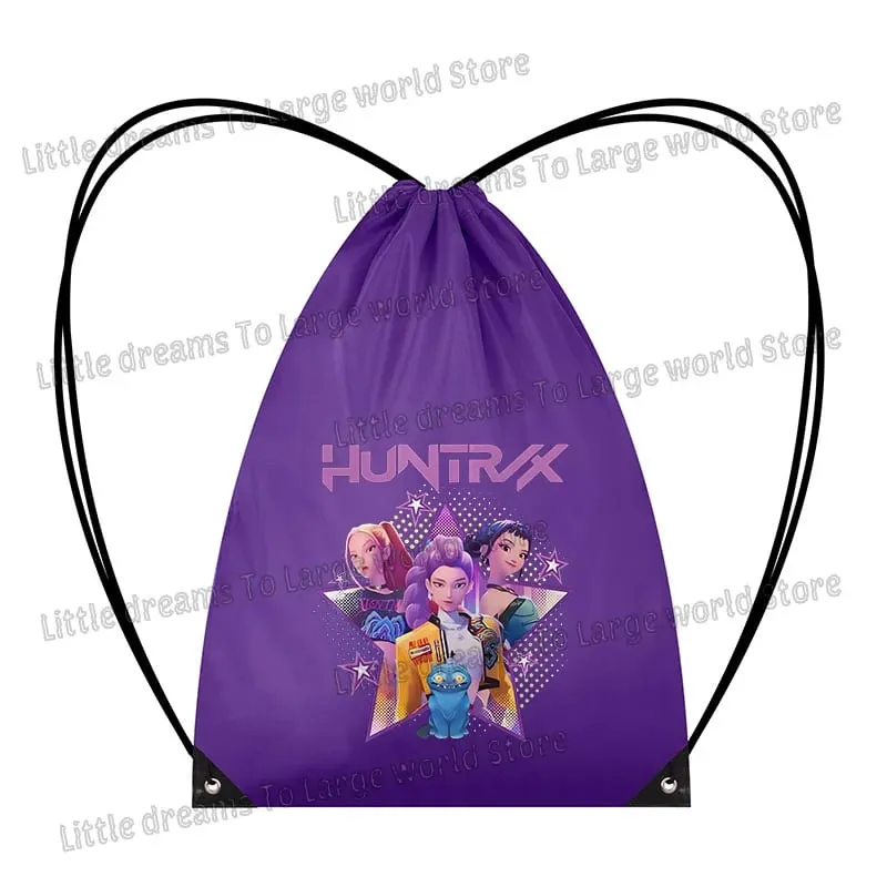 Anime Figure Drawstring Bag Portable Backpack Large Capacity Gym Sports Clothes Organizer Storage Pouch Bundle Pocket Women Gift — image 6