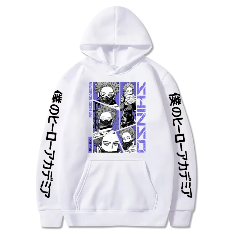 Anime My Hero Academia Hoodies Shinso Hitoshi Print Pullover Sweatshirts Harajuku Cartoon Style Crewneck Women Men Street Hoody — image 20