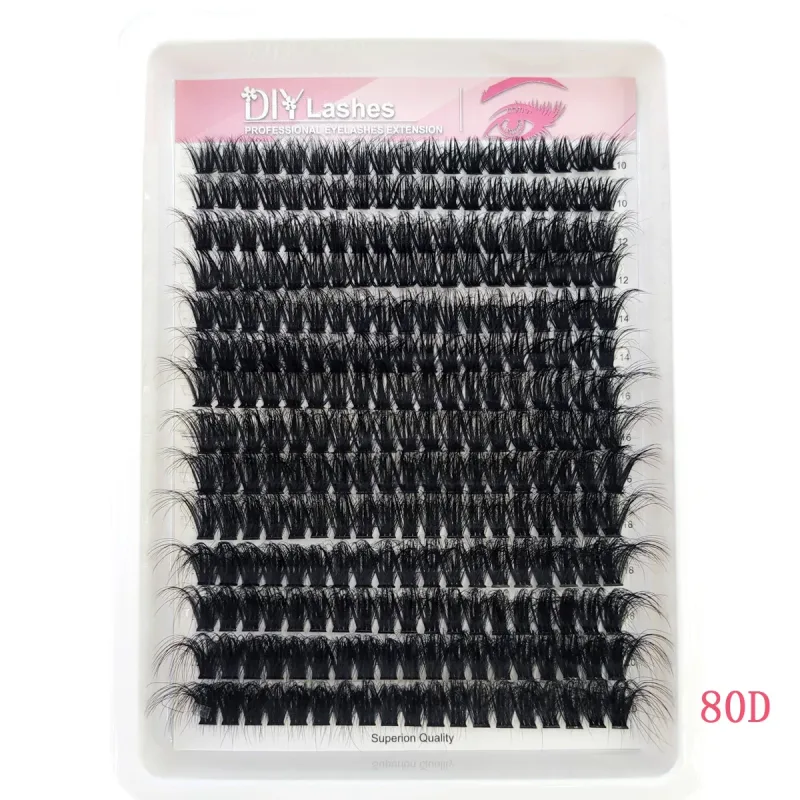 14 Rows Fluffy Lash Bundle Thick Curl Lash Bundle Extended 80D-100D Cat Eye Lash Extension eyelashes — image 2