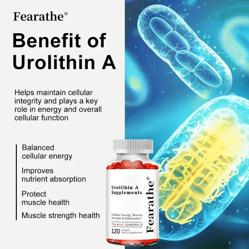 Urolithin A Capsules 5000mg Antioxidant Supports Cellular Health Mitochondrial Function Daily Energy & Healthy Aging
