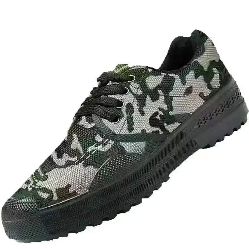Durable Men Labor Insurance Shoes Anti-smash Safety Sneakers Wear-resistant Rubber Sole Breathable Tactical Training Shoes Work — image 9