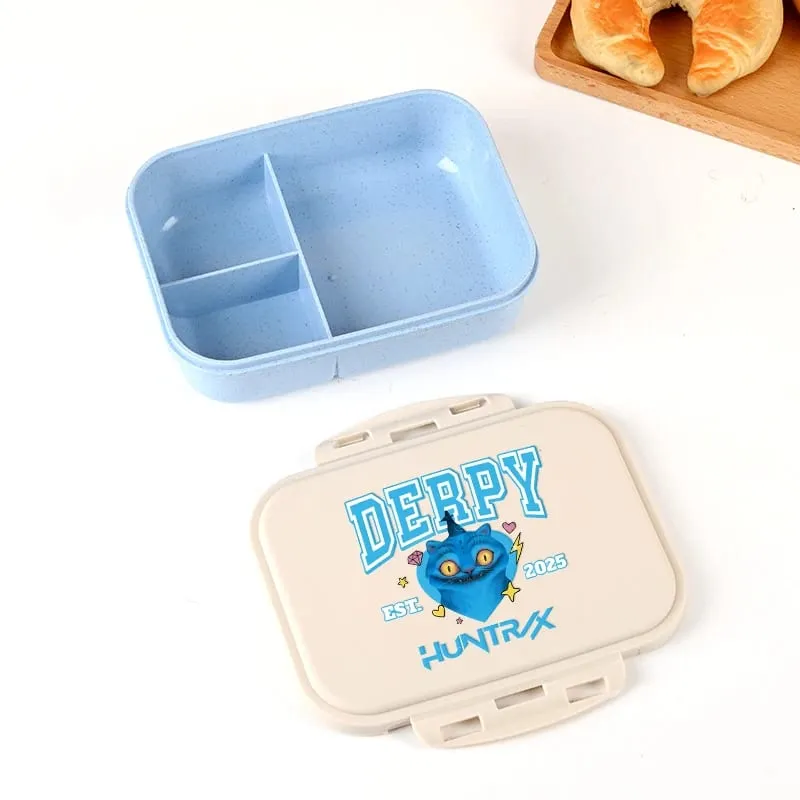 Demon Hunters Lunch Box for Boy Girl Cute Mira Zoey Jinu Portable Plastic Bento Box with Dinnerware Food Fruit Container — image 17